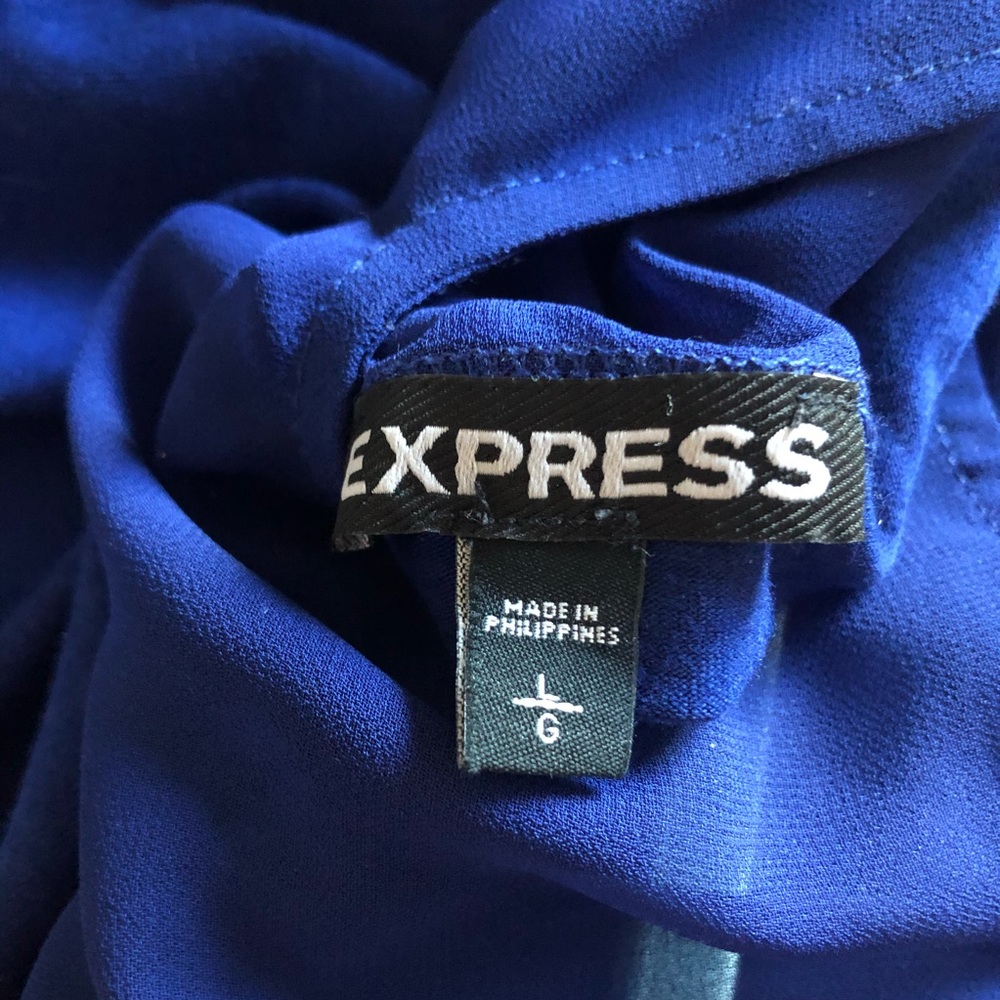 EXPRESS Blue blouse - Picture 5 of 5